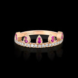 Pink Beverly Sapphire Drop Ring