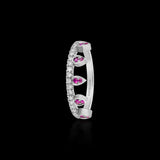 Pink Beverly Sapphire Drop Ring