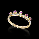 Pink Beverly Sapphire Halo Ring