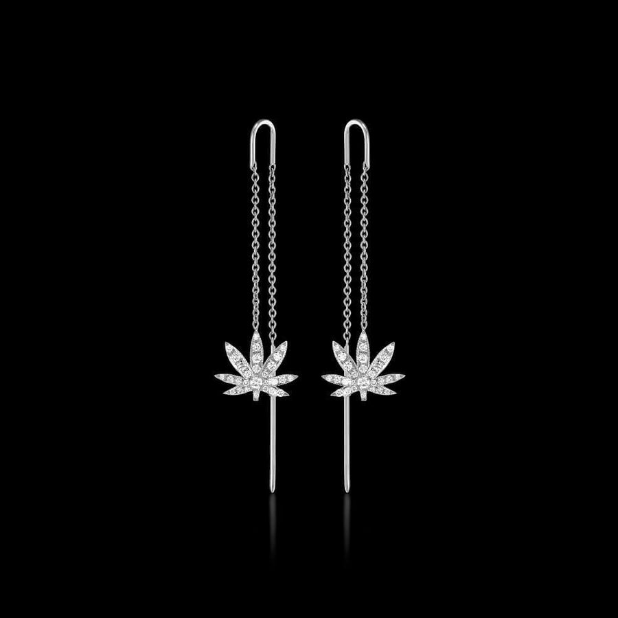 Chain Leaf Earrings