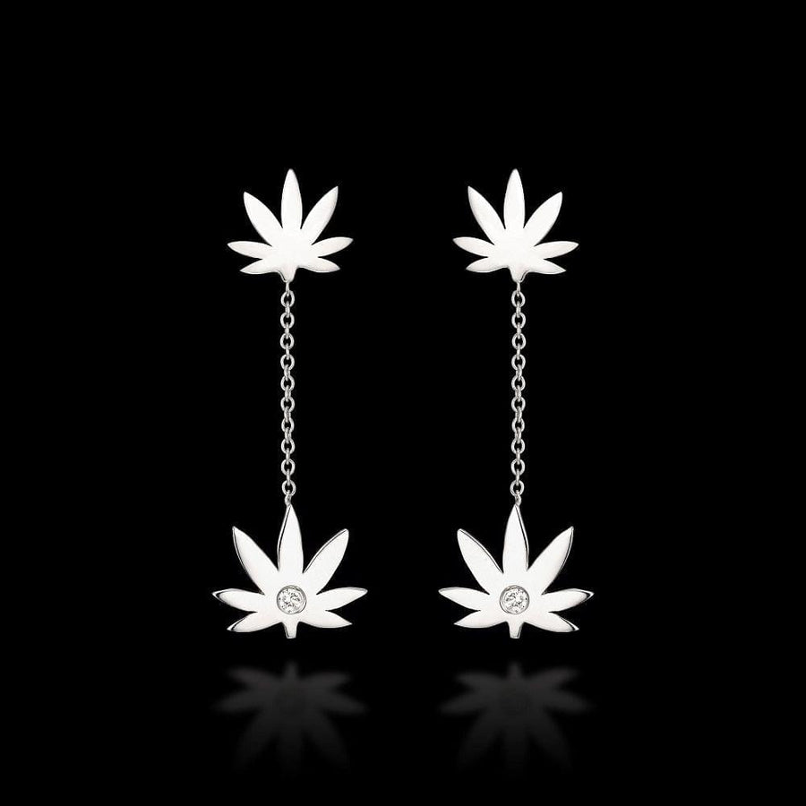 One & Only Leaf Pendant Earrings