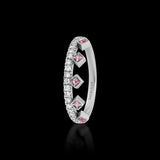 Pink Beverly Sapphire Crown Ring
