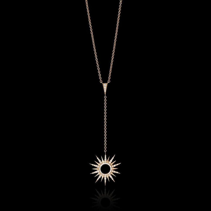 Rays Necklace Yellow Gold