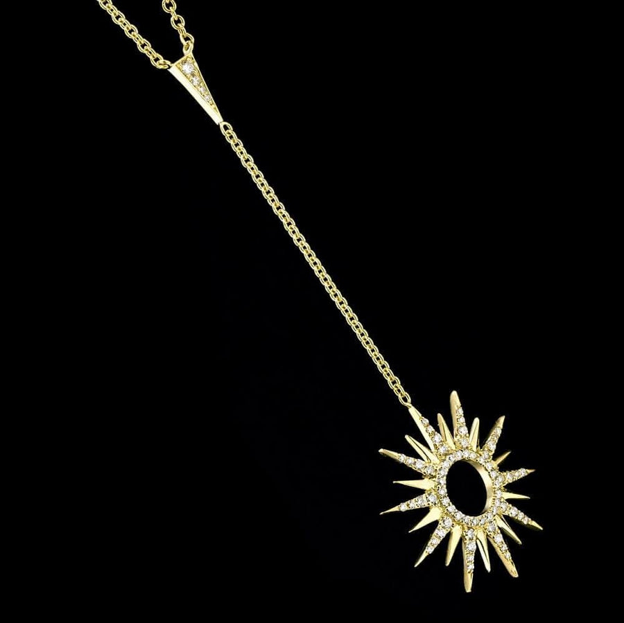 Rays Necklace Yellow Gold