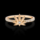 Sublime Leaf Ring Rose Gold