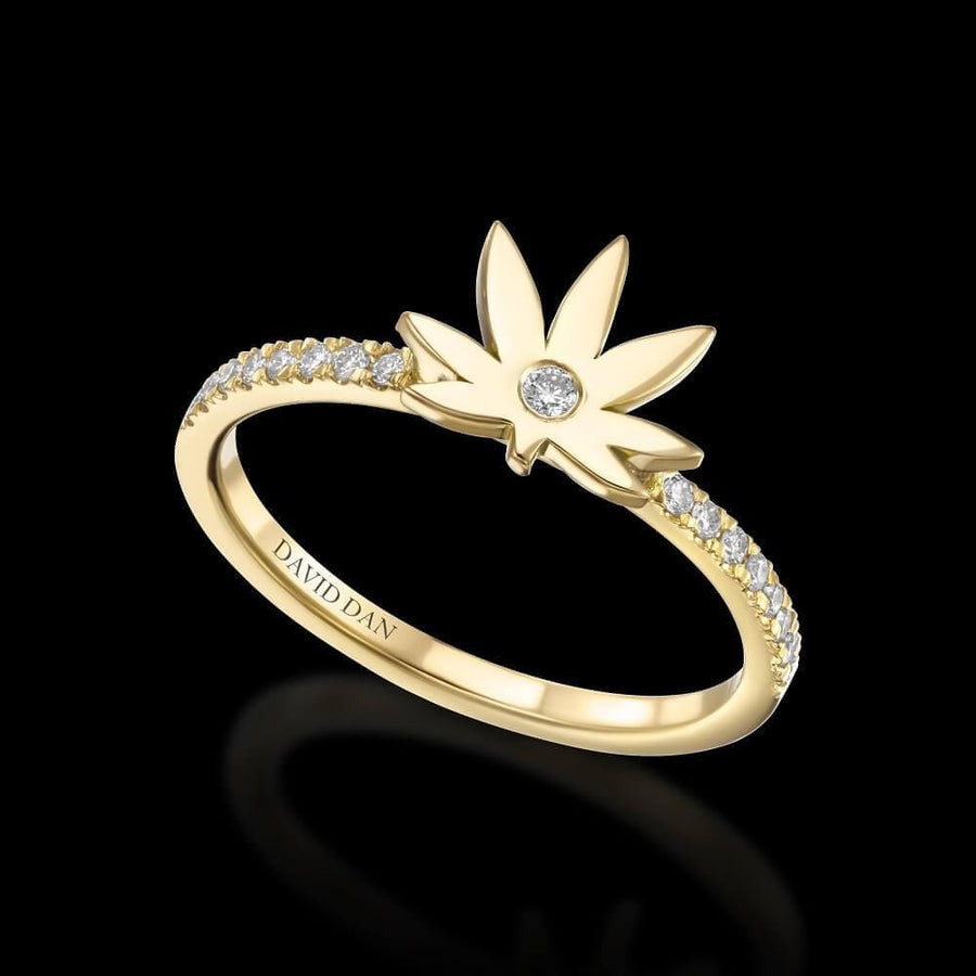 Sublime Leaf Ring Rose Gold