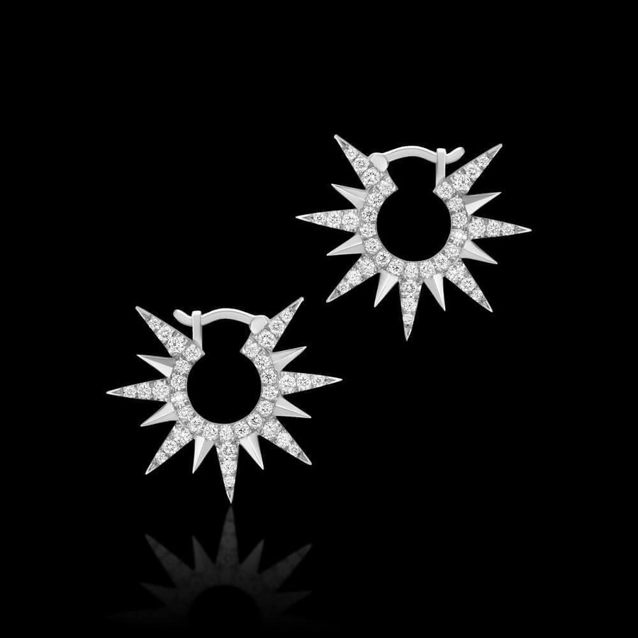 Rays Earrings Yellow Gold